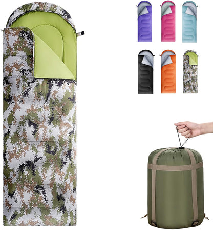 Sleeping Bags for Adults, Teens & Kids - Use for 3-4 Seasons, Warm & Cold Weather - Lightweight,Waterproof, Use for Backpacking, Hiking and Camping