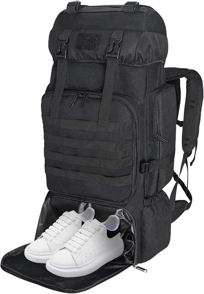 80L 100 liters Hiking Backpack Camping Rucksack, Men Outdoor Travel Climbing Knapsack Mountaineering Trekking Backpack