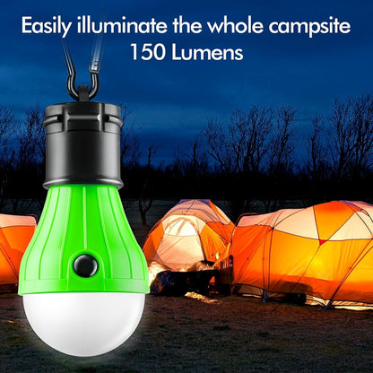 Tent Lamp 4 Packs Portable LED Tent Lights Clip Hook Hurricane Emergency Lights LED Camping Lights Bulb Camping Lanterns Camping Equipment for Camping Hiking Backpacking Outage