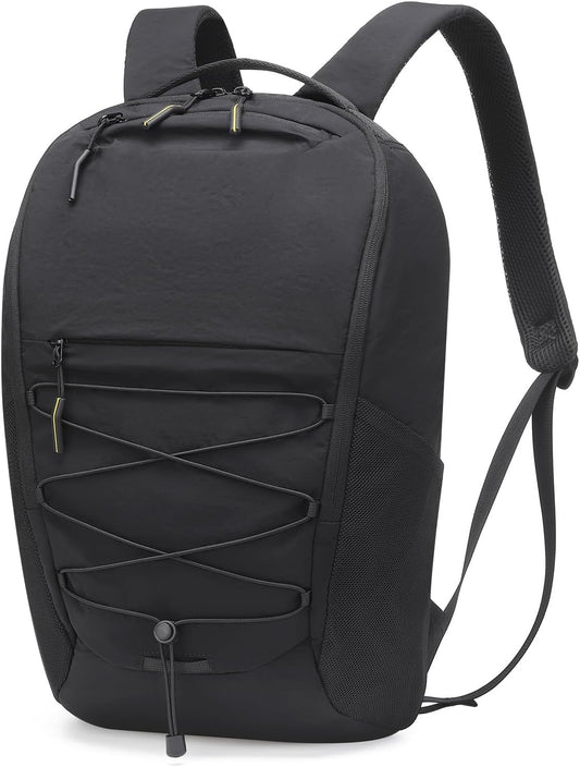Travel Casual Backpack for Women and Men, Distinctive Design Lightweight Waterproof Daypack, for Outdoor and Daily Use, Black