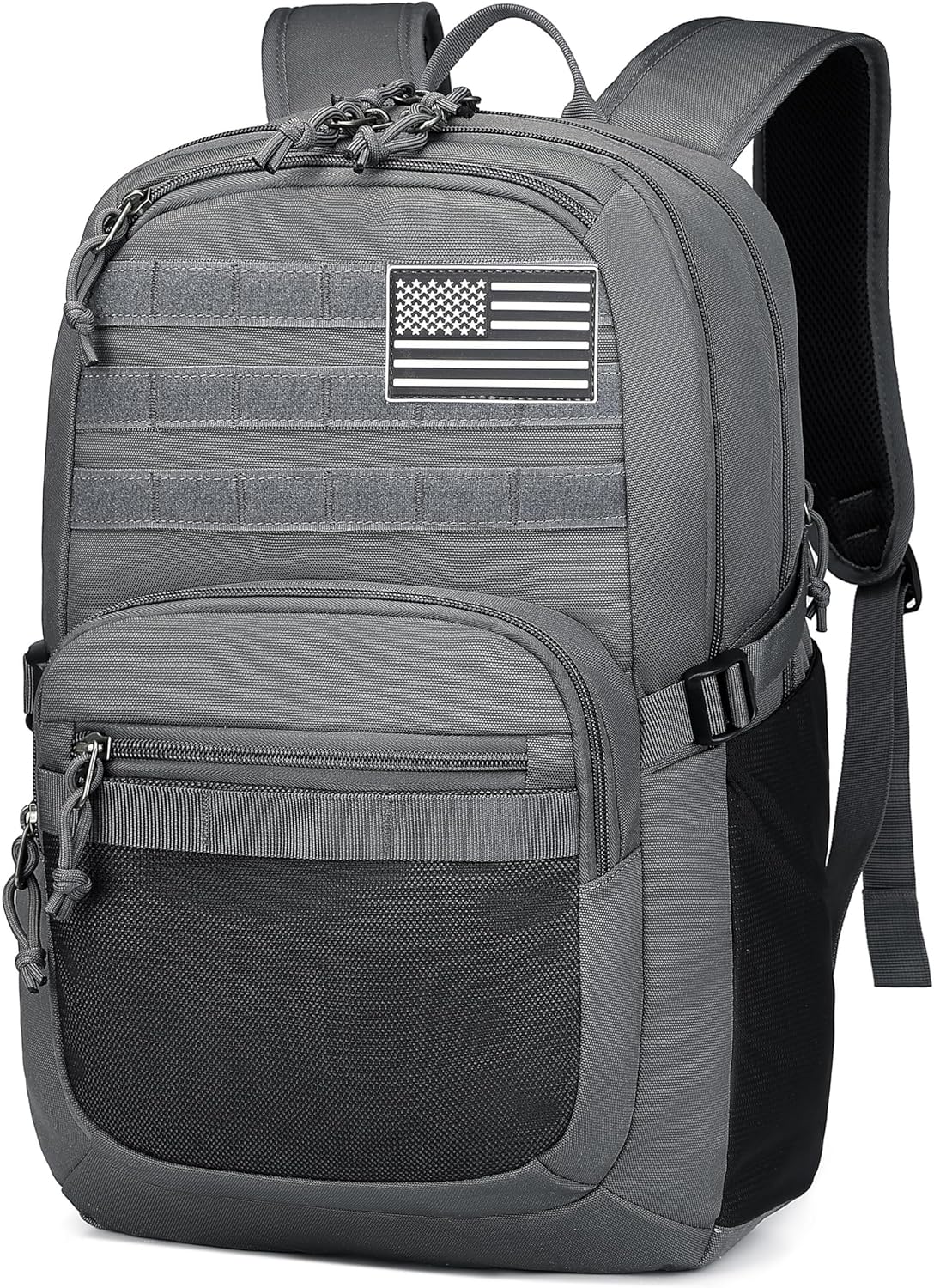 Military Tactical Backpack for Men Army 3 Days Assault Pack Bag with  System for Outdoor Adventures (grey, 25L)